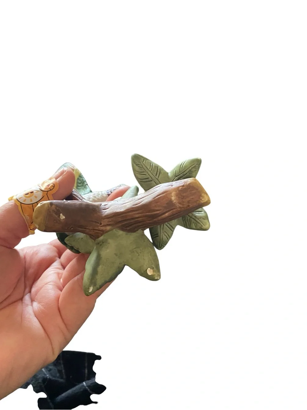 Vintage Italy Capodimonte Savastano ceramic candleholder & hummingbird figurine